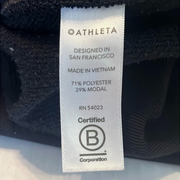 Athleta Bounce Back Sweatshirt Dress Black Size S - Picture 12 of 15